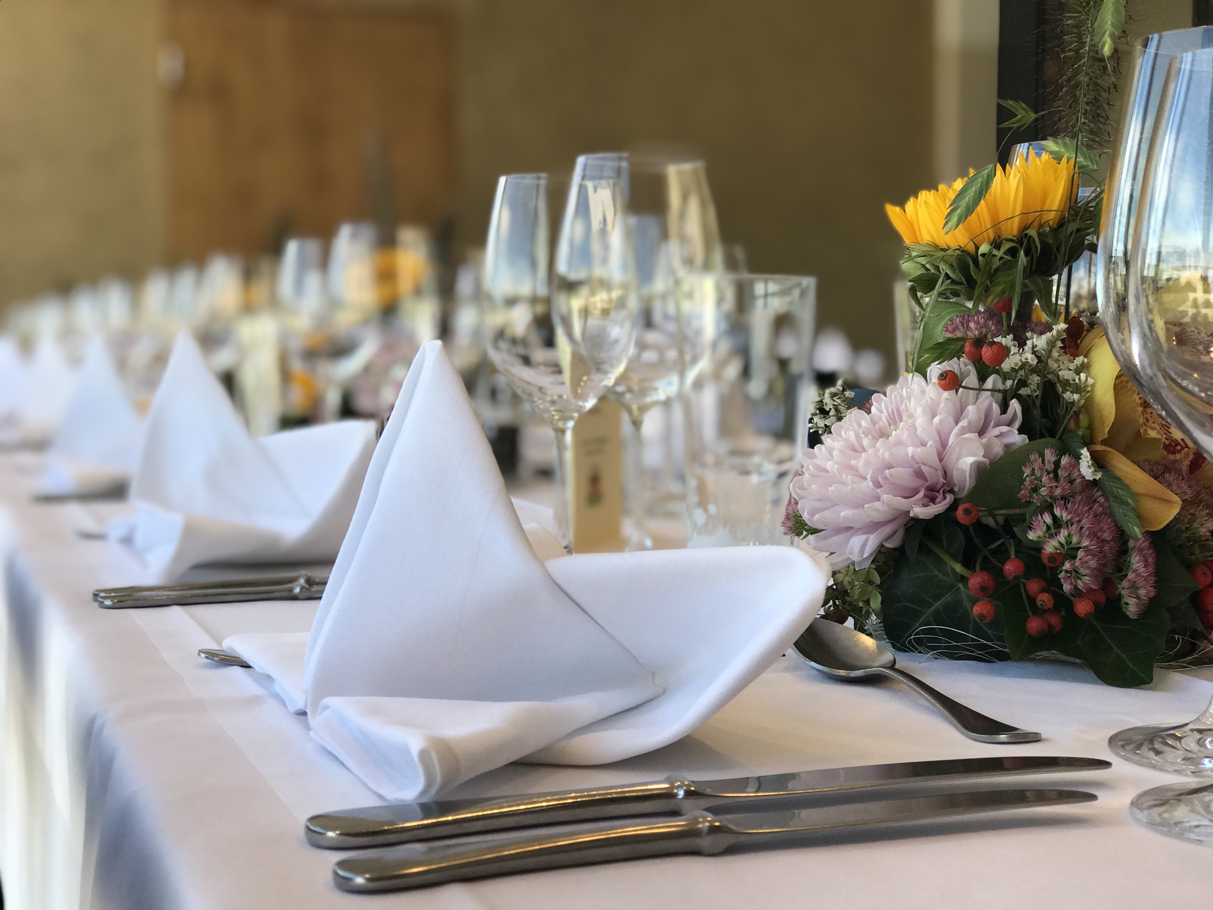 Restaurant Dekoration Blumen