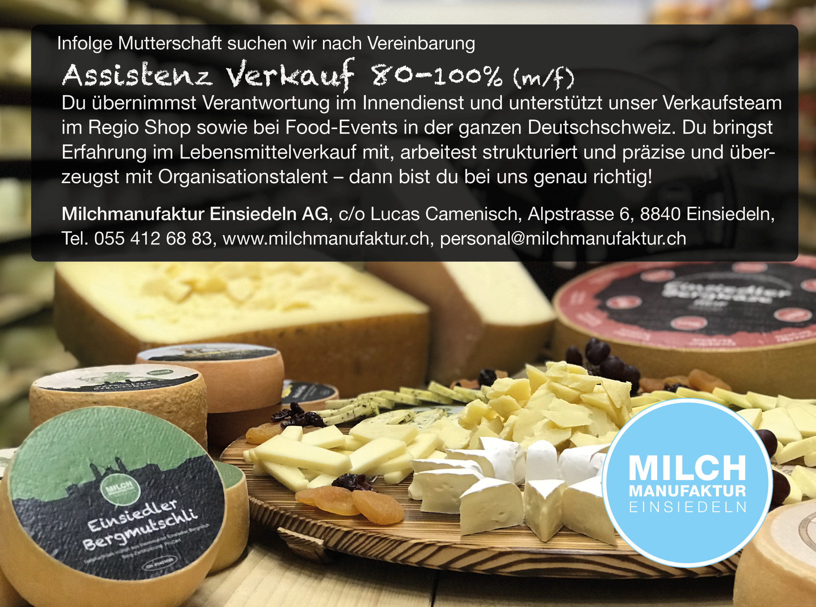 Stelleninserat Assistenz Verkauf 2025