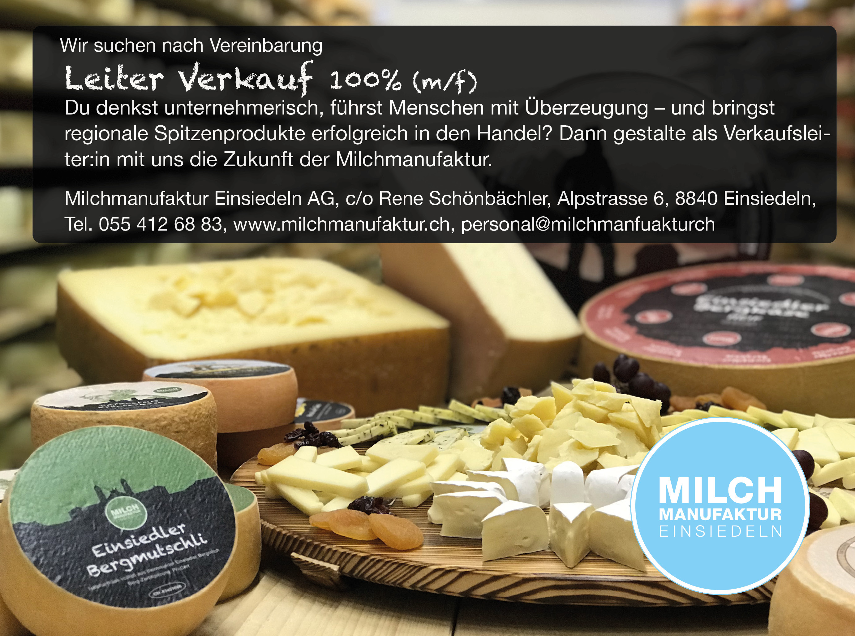 Stelleninserat Leiter Verkauf 2025