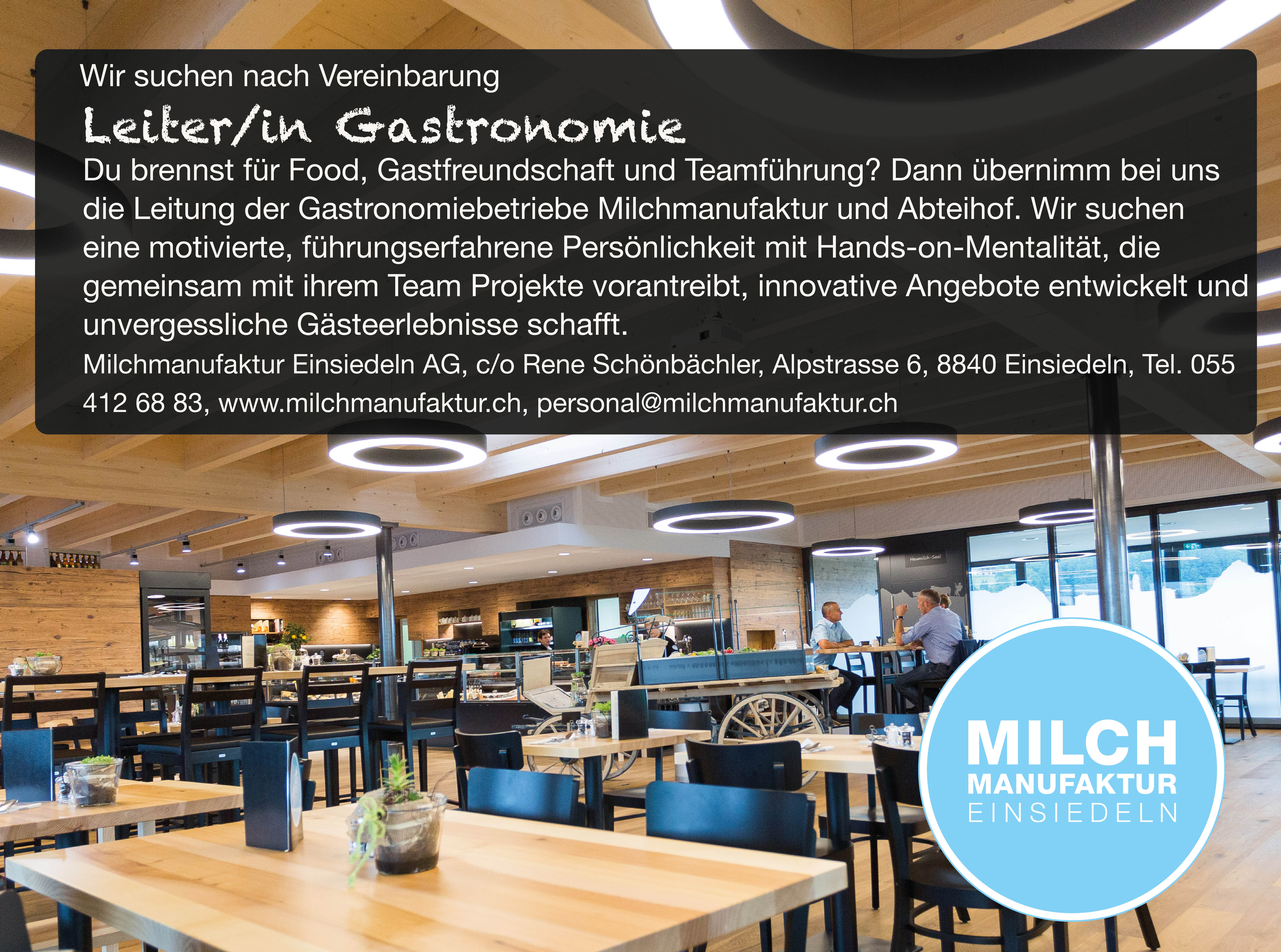 Leiter in Gastronomie 2026